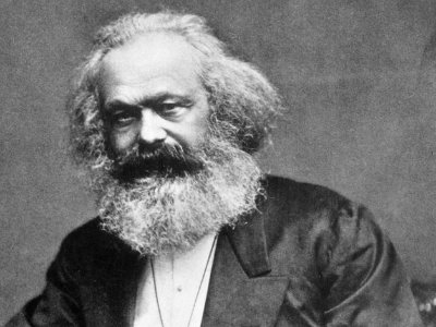 Primo piano di Karl Marx